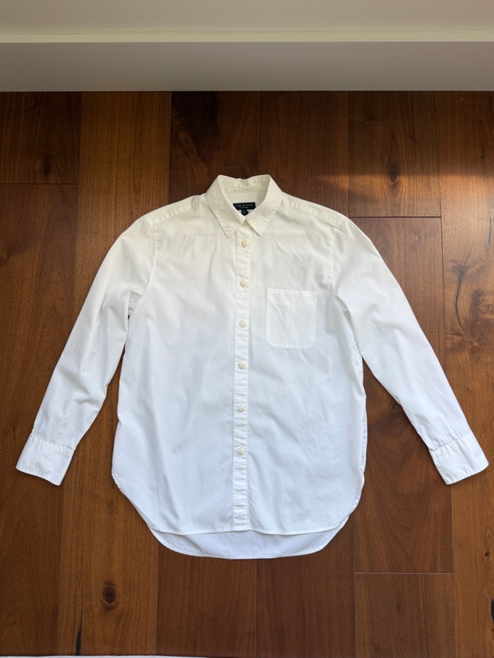VGUC Women’s Rag & Bone ICONS Maxine Cotton Poplin Button-Up Shirt Size XS White